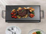 Carbon Steel Griddle, 24x16 inch Universal Flat Top Rectangular Plate, Gas Grill Griddle for BBQ V952-SCJPTG2516INF3XQ4V0