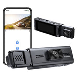 Dual Channel Dash Cam Front and Interior, 3.16 Inch Screen 1080P Recording with WiFi App, Infrared V1366-AZ2-W-14743