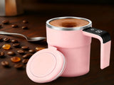 Self-Stirring Magnetic Coffee Mug with Temperature Display,Automatic Mixing for Coffee Tea and V1189-LWWAL-20260401-06817
