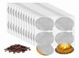 Aluminum Foils Lids Seals - Reuse Capsules Coffee 360Pcs, for Vertuoline Vertuo Reuse Coffee V1370-AZ4-07577
