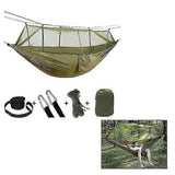 Camping Mosquito-proof Hammock Lightweight Nylon Fabric with Straps Outdoor Hanging Sleeping Bag V1308-DSZKI-1015
