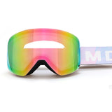 Magnetic Cylindrical Ski Goggles with UV400 Anti-Fog Dual-Lens, Impact-Resistant TPU Frame, V1341-ZY-42KYQZH6-PURPLE