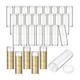 30Pieces Coin Storage Tube Penny Organizer with Screw on Lid for Collection Supplies Bank V1192-AZ-W-23041