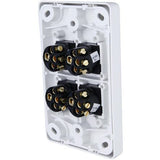 C2000 Series 4 Gang 10A Vertical Classic Switch, White Electric V1202-V1-CLIC2034VAWE