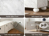 Artiss TV Unit Entertainment Unit Storage Cabinet 200cm White FUR-S-CT08-TV200-WH-ABC