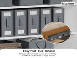 10x Kitchee Foldable Bed Sheet Storage Box - Linen and Closet Organiser Grey V238-SUPDZ-41188849090640