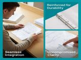 A4 Page Protectors, Clear Top Loading, Sturdy and Waterproof, for Home, 300Pcs V1366-AZ2-W-22653