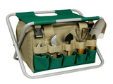 Folding Gardening Stool with Detachable Storage Tote Bag, Multifunctional Gardening Tools Set V1369-AZ3-W-02499