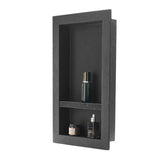 Shower Niche 40.6 x 71.1 x 10.2 cm Recessed Wall Shelf for Bathroom V952-SLLYBK2C16IN1T8NP001V0