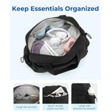 Lightweight Multi-Functional Travel Duffel Bag with Waterproof Compartment, Carry-On Under Seat Tote V1341-ZY-97J8YDWW-KHAKI