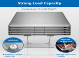 Ergonomic Adjustable Laptop Stand with Cooler,6Laptops Notebook Alloy Riser Holder Computer Stand V1337-YP-T7D4-AGH7