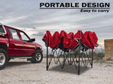 3x3m Pop Up Gazebo Outdoor Tent Folding Marquee Party Camping Market Canopy w/ Side Wall - red V610-GAR-3X3-SI-RE