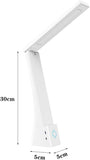 USB Rechargeable Foldable LED Desk Lamp Touch Control, 3-Color Temperature, Stepless Dimming, 120&deg V1107-CS-HYTD3600