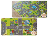 9PCS Foam Play Mat for Baby Slip Proof Shock Absorbing Versatile Road Track Puzzle Mat Promote Baby V1294-YM0901-180705XM02-1
