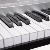 Karrera 61 Keys Electronic Keyboard Teaching Piano with Electric Stand in Silver CHJ-61 EKB-CHJ-61-SL