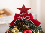 Tabletop Pine Tree Exquisite Artificial Mini Pine Tree for Home Room Holiday Party Decor 17.7in V1294-YM0901-3115240095111