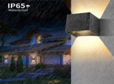 4 Pack 12W LED Wall Lights Adjustable Beam Angle IP65 Waterproof 3000K Warm White V1189-WXF-521-0011