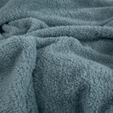 Ardor Teddy Sea Mist Ultra Soft Cozy Fleece Blanket Queen V442-INT-BLANKET-TEDDY-SEAMIST-QS