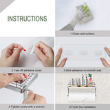 JWDX Rack Clearance! with Shelf Basket Holder Wall Towel for Kitchenbathroom Storage Paper Adhesive V1189-LWWAL-20260325-03041