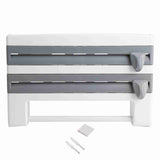 Kitchen Sauce Bottle Storage Rack Paper Towel Holder Mount Kitchen Tool Cling Film Cut Grey V1294-YM0901-JYA03048-02