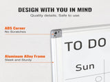 Magnetic Whiteboard Dry Erase Board 36" x 24" Wall Mounted for Office V952-BBYCXG3624ABS1776V0