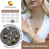Infinity Love Heart Necklace, Birthstone Necklace for Women, Jewelry for Women with Healing V1164-325789