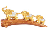 Elephant Statue Sculpture Innovative Synthetic Resin Ornaments Desktop Furnishing Gold V1294-YM0721-3115210015211