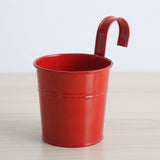 4Pack Balcony Planters Railing, Colorful Railing Planter Plant Pots with Drainage Holes V1192-AZ-W-35245