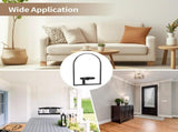 2PCS Wall Mounted Plant Stand Indoor, Black Metal Flower Pot Holder, Decorative Wall Display Shelves V1369-AZ3-W-08654
