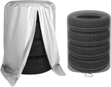 Tire Storage Cover, Universal Tire Cover for 4 Tires, Car Spare Tire Tire Storage Bag Case V1188-TR101-16598-1
