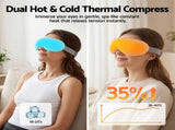 Livemor Eye Massager with Cooling & Heating Dual Hot Cold Compress Goggles with 12 Vibrating Nodes EYE-MASSAGE-03-COLD-WH