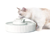 Ceramic Cat Water Fountain, Pet Ceramic Water Fountain Dispenser, 2.1 L Drinking Fountains Bowl for V1370-AZ4-01282