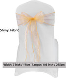 50 Pack Organza Chair Sashes Bows Ties for Wedding Christmas Party Reception Ceremony Banquet V1237-ZY00B0BBQGVGMF