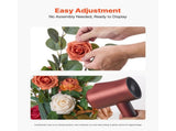 Standing Artificial Flowers Arrangements 4 PCS, 450 mm Tall Faux Flower Decorations for Wedding V952-ZSHQDLSCS175RY2Y4001V0