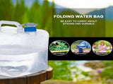 Water Carrier Cube with Collapsible, Transparent, Compact Design and BPA Free Construction for V1370-AZ4-02418