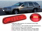 High-Mounted LED Brake Light 55155140AB Compatible with Jeep Grand Cherokee 1999-2004, Red V1237-ZY-715-282