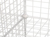 12 Cube Wire Grid Organiser Bookcase Storage Cabinet Wardrobe Closet White V63-827871