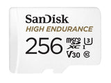 SanDisk High Endurance 256GB microSD 100MB/s 40MB/s 20K hrs 4K UHD C10 U3 V30 -40&degC to 85&degC Heat V1202-V2-FMS-MSDHE-256G