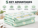 100% Cotton 6-Layer Gauze Summer Blanket & Towel Blanket - Ultra Soft & Breathable Reversible Quilt, V888-ELOSUNG55384-3