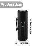Portable Clip on Fan with 5 Speeds & LED Light, Rechargeable Hands-Free Waist Clip Fan for Shirt, V1370-AZ4-12434