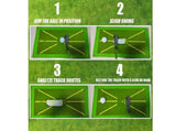 2Pcs Golf Training Mat For Swing Detection Golf Training Aid For Indoor Outdoor V1308-DSZKI-342