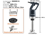 Commercial Immersion Blender, 750W 12" Heavy Duty Hand Mixer, Variable Speed Kitchen Stick Mixer V952-ZXSCJBQYCBSDJVG6KV3