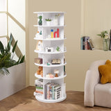 VEVOR 6-Tier Rotating Shoe Rack Tower 360&deg; Spinning Shoe Display Carousel White V952-BSXZXJ6CGD4GJF8W5V0