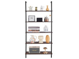 Ladder Shelf, 5-Tier Bookshelf 24x11.8in, Open Wall-Mounted Ladder Shelf with Metal Frame,Storage V767-VVR-JSGZWJFGHMBHOYOVAV0