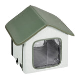 VEVOR Elevated Heated Cat House, Outdoor Kitty with Timer, 600D Oxford Cloth Foldable Cat V952-FWSBYMBHSNJBKOLU0V3
