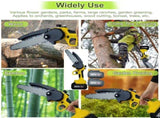 36V 8" Mini Cordless Electric Chainsaw 2XBattery 36V Wood Cutter Rechargeable V201-FDZ0036YL8AU