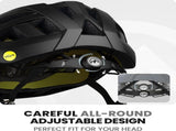 OutdoorMaster Bike Helmet Adult Men Women MIPS Certified Bicycle Helmet with Two Removable Liners & V1168-0B-DNEM-XI0L