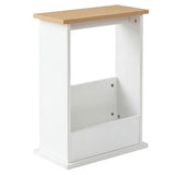 Levede Slim Side Table Magazine Rack Narrow Sofa End Table Storage Living Room NI1091-NT-AU