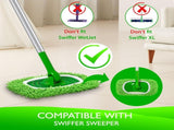 4 Pack Reusable Duster Refill for Hand Duster & 6 Pack Reusable Microfiber Mop Pads for V1258-DP02-F-259