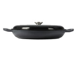 3.5L Enamel Dutch Oven Pan in Black Colour KT0181-3.5L-BK_NZ